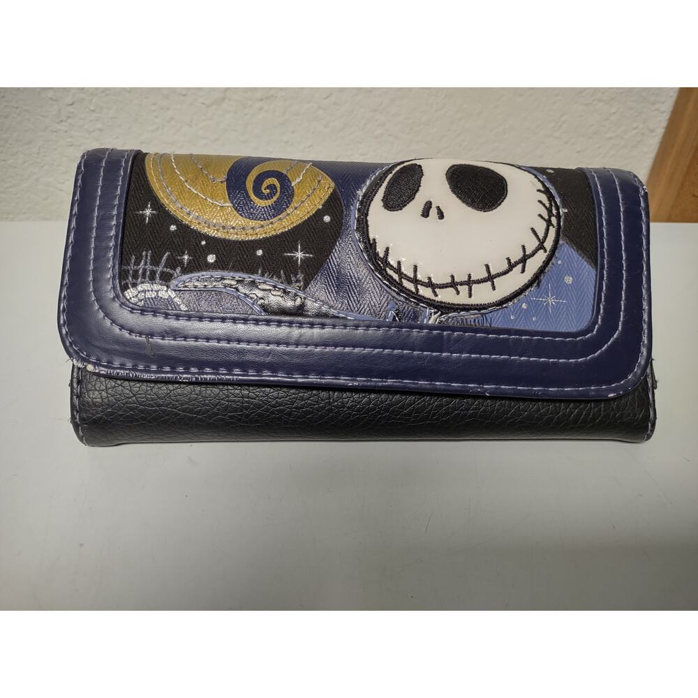 LoungeFly Heart Label Disney Nightmare B4 Christmas 8" Wallet Jack Skellington
